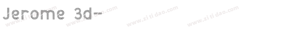 Jerome 3d字体转换
